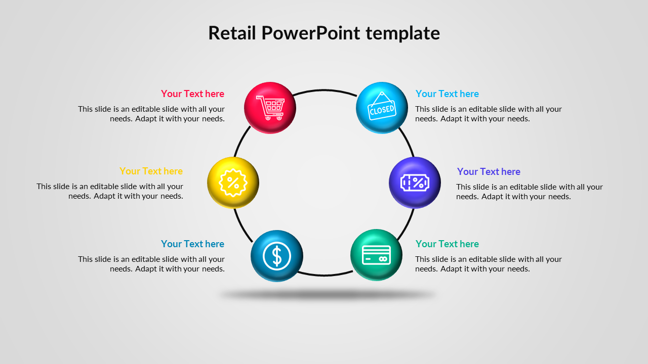 Free - Creative Retail PowerPoint Template PPT Slide Design